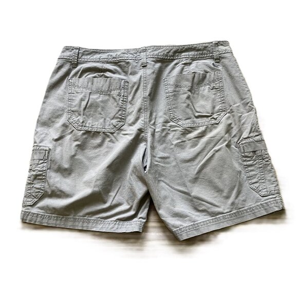 Eddie Bauer Utility Cargo Shorts Grey Ripstop Women's Slightly Curvy Fit - Picture 2 of 6